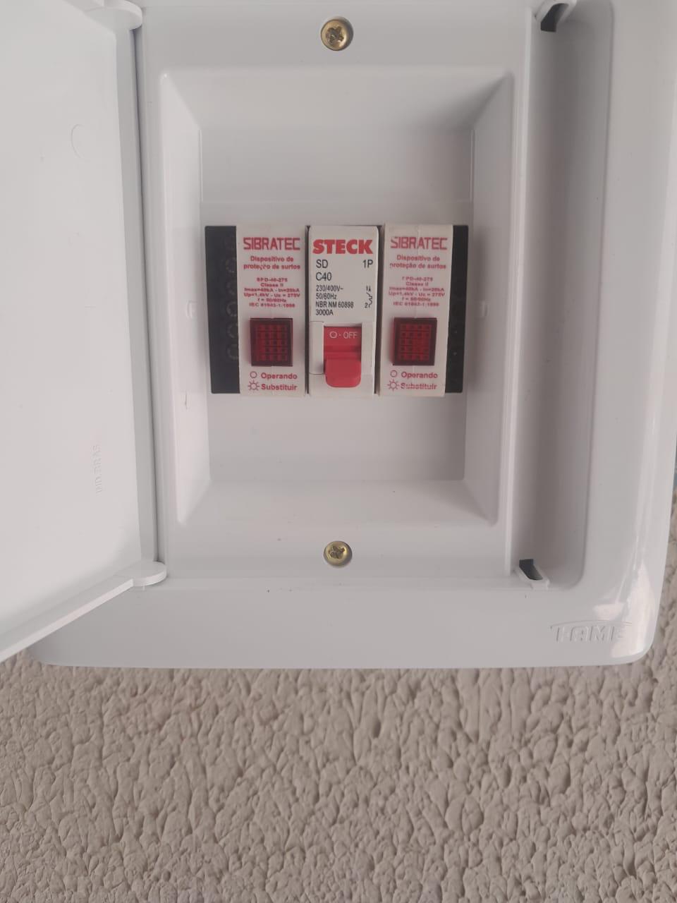 Quadro de proteção CA — projeto residencial Teresina